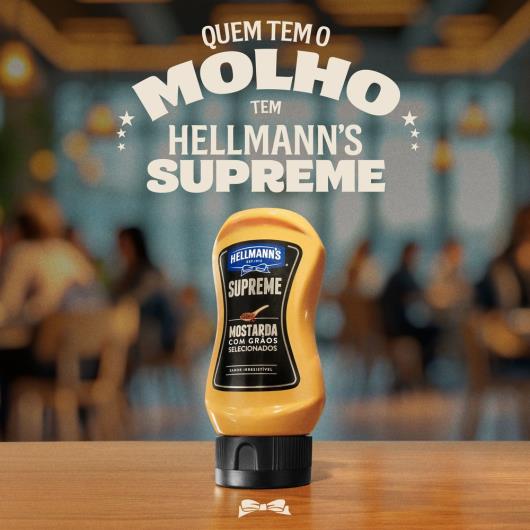Mostarda com grãos selecionados Hellmann's supreme squeeze 250g - Imagem em destaque