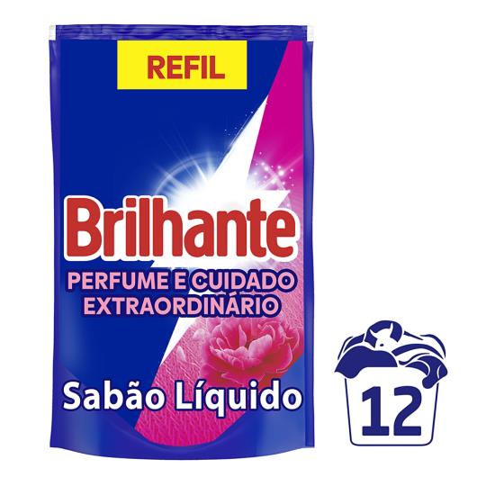 Lava-Roupas Líquido Brilhante Perfume e Cuidado Extraordinário Sachê 900ml Refil - Imagem em destaque