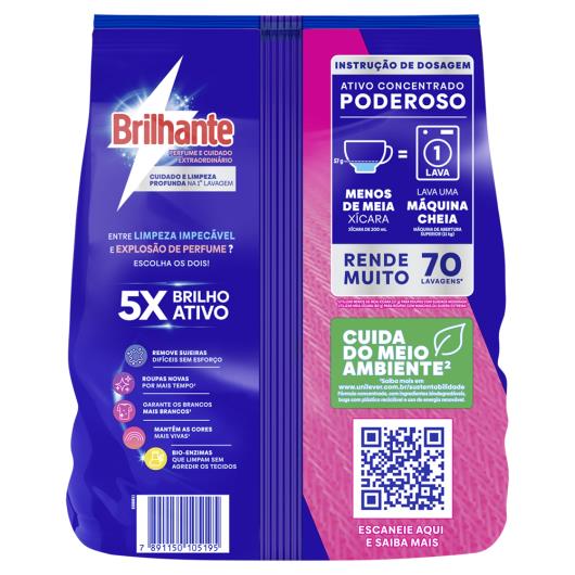 Lava-Roupas em Pó Perfume e Cuidado Extraordinário Brilhante Pacote 4kg Tamanho Família - Imagem em destaque