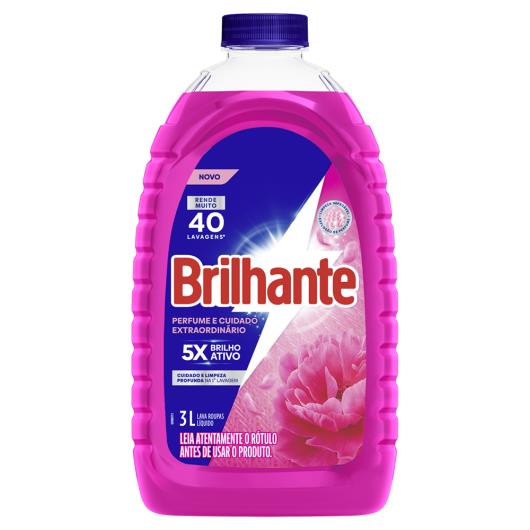Lava Roupas líquido perfume e cuidado extraordinário Brilhante 3 Litros - Imagem em destaque
