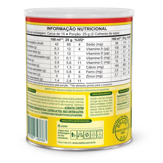 Composto Lácteo NINHO Forti+ Lata 380g - Imagem em destaque