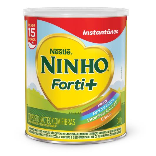 Composto Lácteo NINHO Forti+ Lata 380g - Imagem em destaque