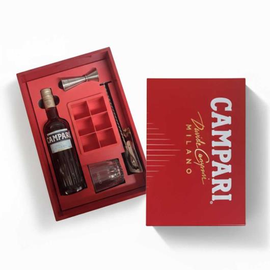 Kit 1 Campari 748ml + 1 Cinzano Bottega Vermouth 1757 1l + 1 Gin Bulldog London Dry 750ml + Brinde Conjunto P/ Drink Campari - Imagem em destaque