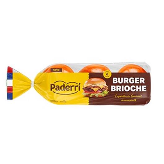 Pão burger briochi fatiado Paderri 375g - Imagem em destaque