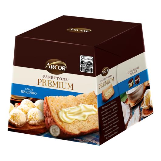 Panettone Arcor Premium Sabor Beijinho Caixa 430g - Imagem em destaque