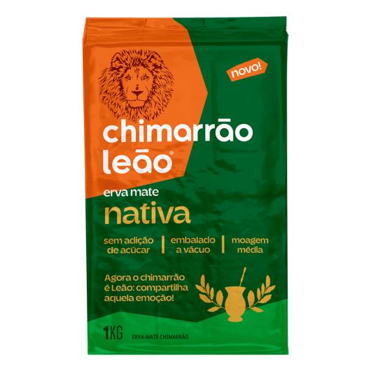 Erva-Mate Chimarrão Leão Nativa a Vácuo Pacote 1kg - Imagem em destaque