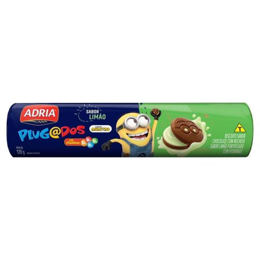 Biscoito Chocolate Recheio Limão Plugados Minions Adria 120g - Imagem em destaque