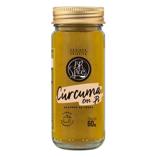 Cúrcuma Pó BR Spices com Tampa Dosadora Vidro 60g - Imagem em destaque
