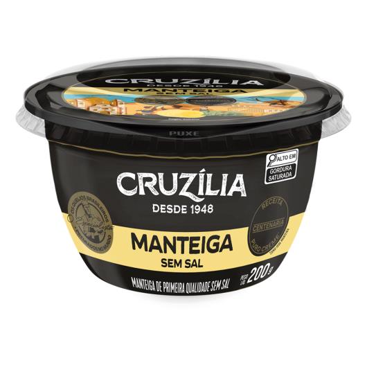 Manteiga sem Sal Cruzilia Pote 200g - Imagem em destaque