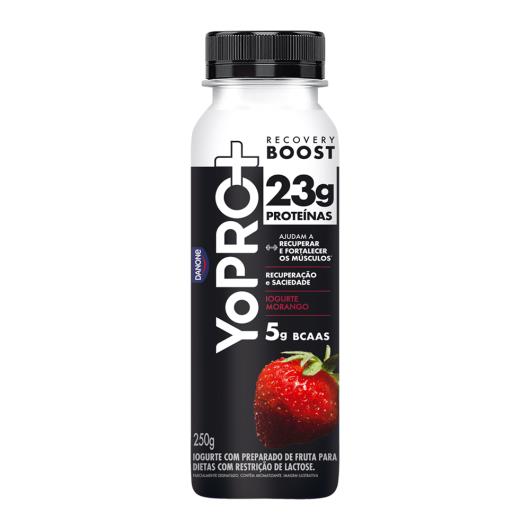 Iogurte 23g de proteínas morango Danone Yopro + Recovery Booster 250g - Imagem em destaque