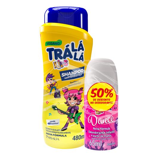 Kit Shampoo + Desodorante Roll On sem embaraço Tra Lá Lá Kids 50% de desconto na segunda unidade Unidade - Imagem em destaque