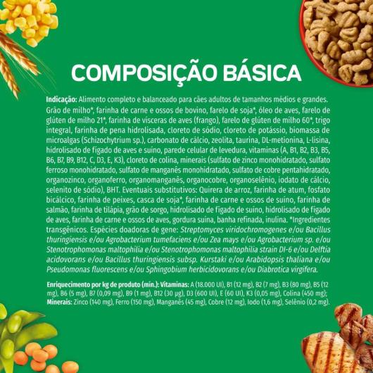 Ração para Cães Dog Chow Adultos Médios e Grandes Carne e Frango 900g - Imagem em destaque
