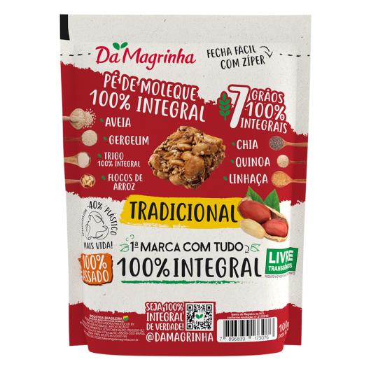 Pé de Moleque Tradicional Crocante Integral Da Magrinha Pouch 100g - Imagem em destaque