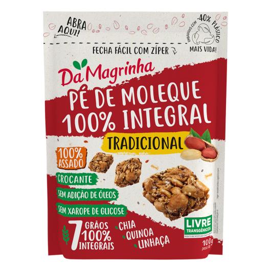 Pé de Moleque Tradicional Crocante Integral Da Magrinha Pouch 100g - Imagem em destaque