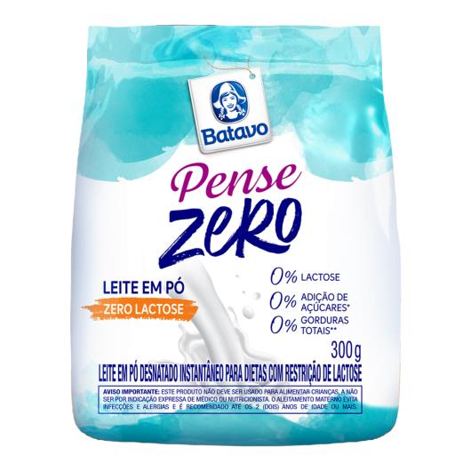 Leite em Pó Batavo Pense Zero Desnatado Instantâneo Zero Lactose Pacote 300g - Imagem em destaque