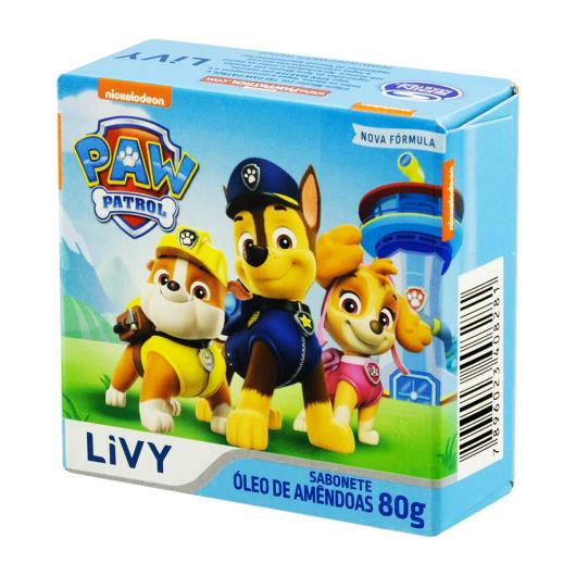 Sabonete em barra paw patrol óleo de amendoa Livy 80g - Imagem em destaque