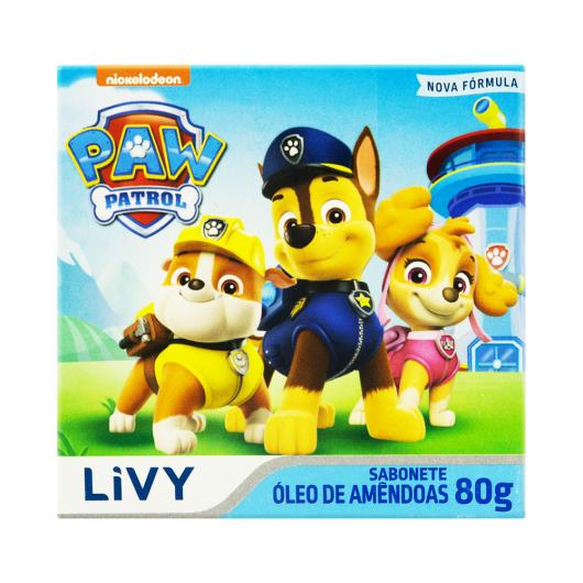 Sabonete em barra paw patrol óleo de amendoa Livy 80g - Imagem em destaque