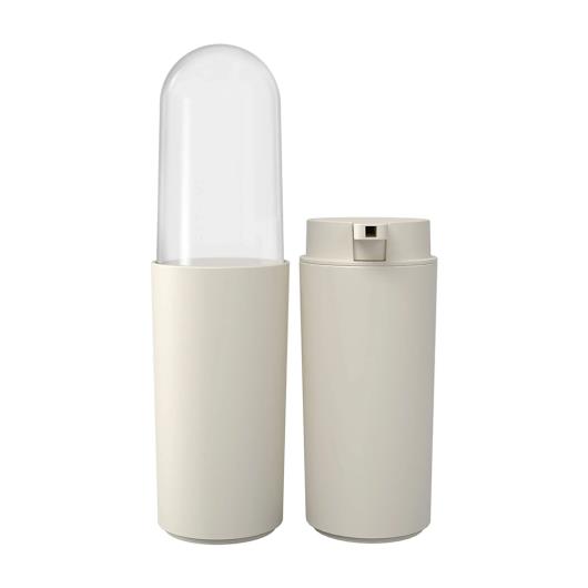 Kit para Banho Dispenser e Porta Escova Light Gray Coza Serene 2 Peças - Imagem em destaque