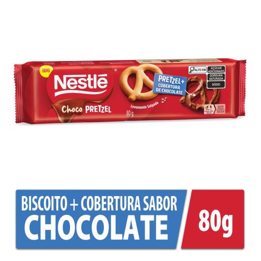 Biscoitos Nestlé Chocopretzel Cobertura de Chocolate 80g - Imagem em destaque