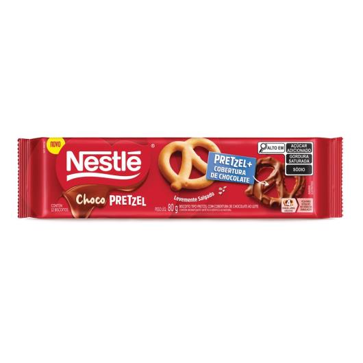 Biscoitos Nestlé Chocopretzel Cobertura de Chocolate 80g - Imagem em destaque