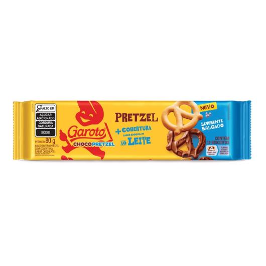 Biscoito Garoto Chocopretzel Cobertura Chocolate 80g - Imagem em destaque