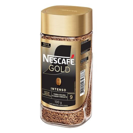 Café solúvel intenso Nescafé vidro 100g - Imagem em destaque