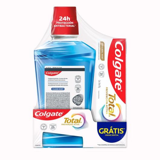 Kit Enxaguante Bucal Colgate grátis creme dental 90g Unidade - Imagem em destaque