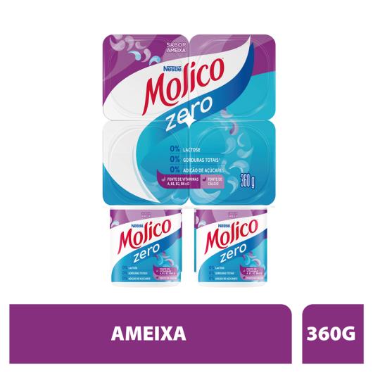 Iogurte desnatado ameixa zero lactose Molico 360g - Imagem em destaque