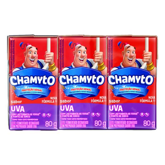 Leite Fermentado Chamyto Uva Pack 6 Unidades 80g Cada - Imagem em destaque