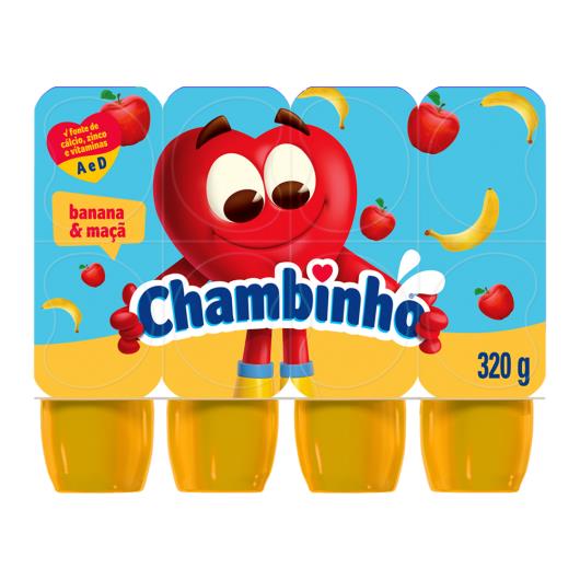 Petit Suisse Banana & Maçã Chambinho Bandeja 320g 8 Unidades - Imagem em destaque