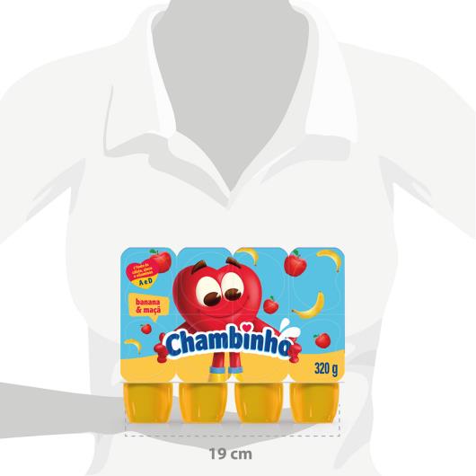 Petit Suisse Banana & Maçã Chambinho Bandeja 320g 8 Unidades - Imagem em destaque