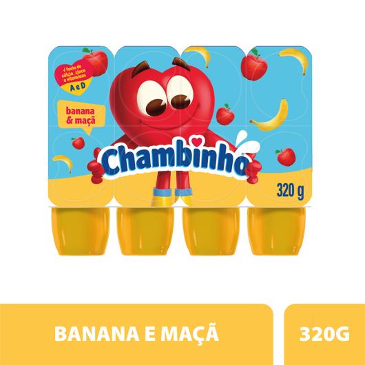 Petit Suisse Banana & Maçã Chambinho Bandeja 320g 8 Unidades - Imagem em destaque
