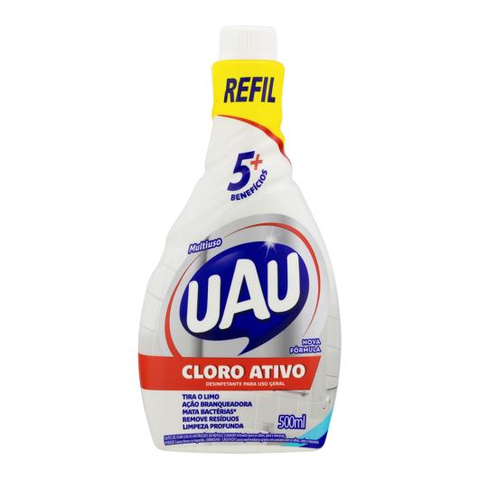 Desinfetante Multiuso Cloro Ativo Uau Refil 500ml - Imagem em destaque