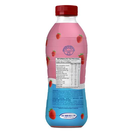 Iogurte Parcialmente Desnatado Morango Chambinho Garrafa 850g - Imagem em destaque