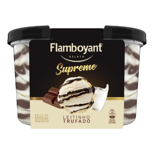 Gelato supreme leitinho trufado Flamboyant 858g - Imagem em destaque