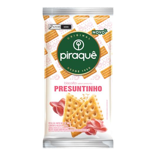 Biscoito salgado presuntinho Piraquê 138g - Imagem em destaque