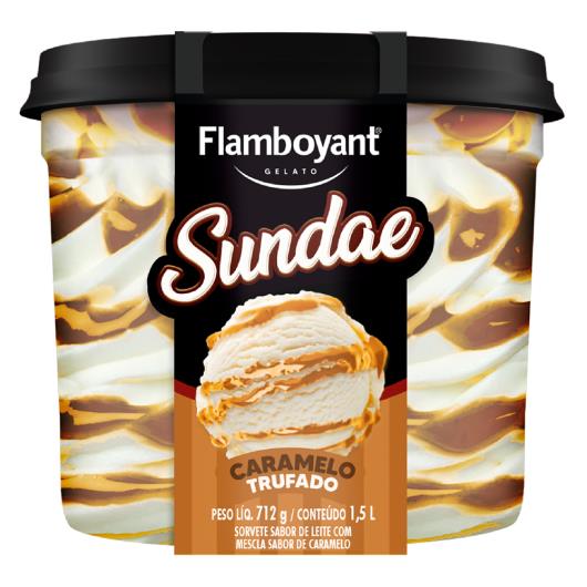Gelato suande trufado caramelo Flamboyant 712g - Imagem em destaque