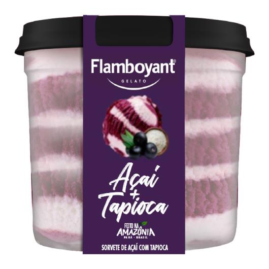 Gelato açaí+tapioca Flamboyant 900g - Imagem em destaque