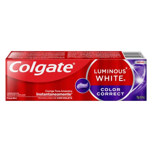 Creme dental luminous white color correct Colgate 70g - Imagem em destaque