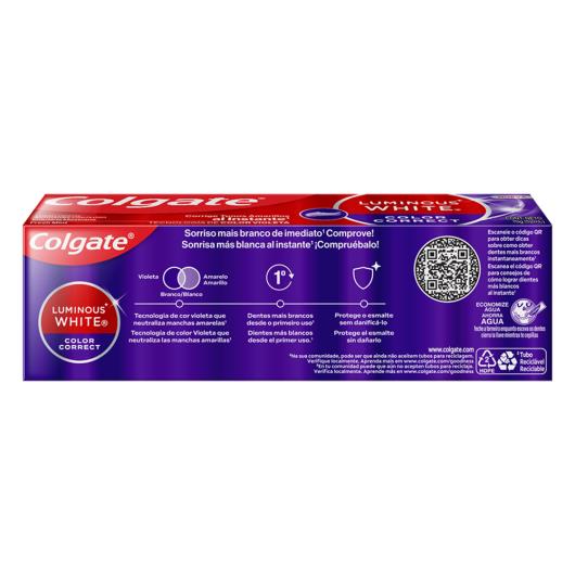 Creme dental luminous white color correct Colgate 70g - Imagem em destaque