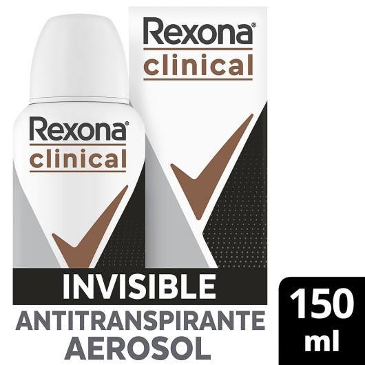 Antitranspirante Aerossol Invisible Rexona Clinical 150ml - Imagem em destaque