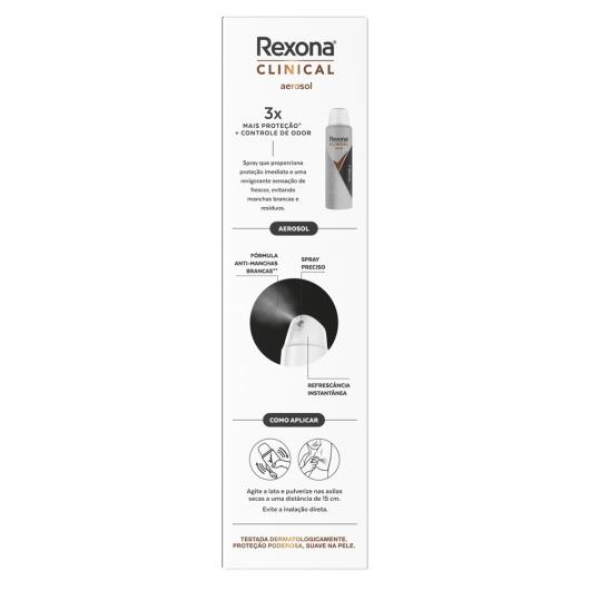Antitranspirante Aerossol Invisible Rexona Clinical 150ml - Imagem em destaque