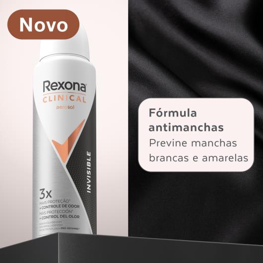 Antitranspirante Aerossol Invisible Rexona Clinical 150ml - Imagem em destaque