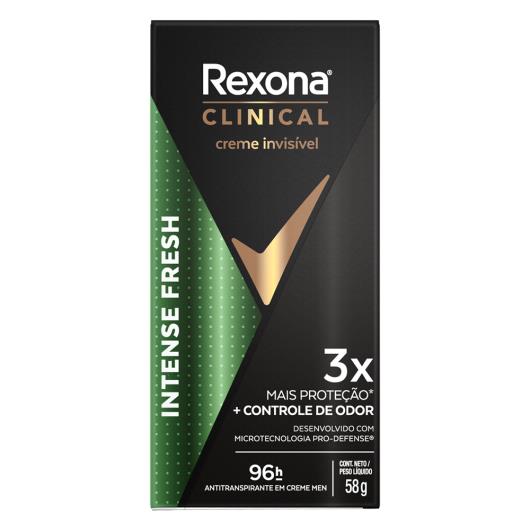 Desodorante men clinical invisible intense fresh Rexona 58g - Imagem em destaque