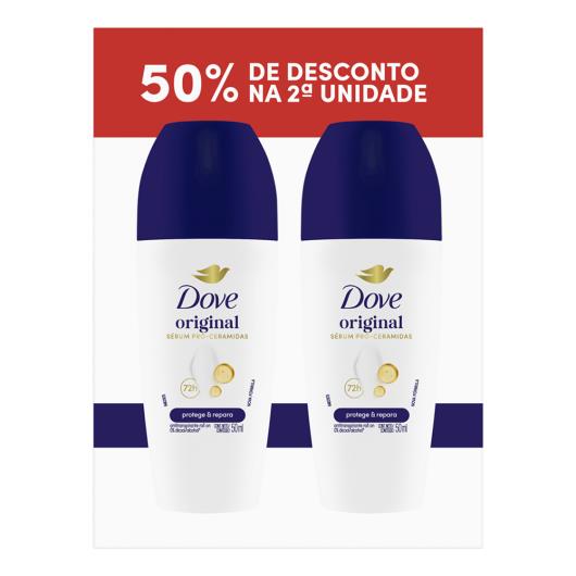 Desodorante roll on original Dove 50% de desconto na segunda unidade 100ml - Imagem em destaque