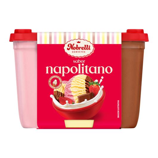 Sorvete napolitano Nobrelli 1,3 Litros - Imagem em destaque