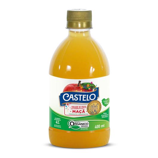 Vinagre fruta maça orgânico Castelo 400ml - Imagem em destaque