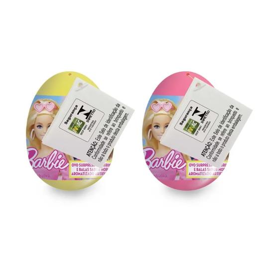 Ovo Surpresa com Bala e Brinquedo Barbie 10g - Imagem em destaque