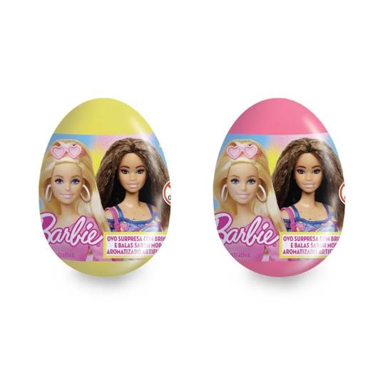 Ovo Surpresa com Bala e Brinquedo Barbie 10g - Imagem em destaque