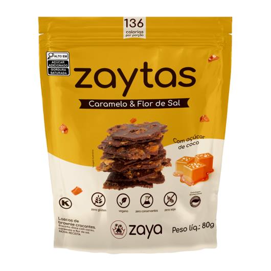 Lascas brownie caramelo Zaytas 80g - Imagem em destaque